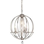 Elstead - lustre plafonnier suspension lampe salle � manger d 45, 8 cm acier 4 flammes
