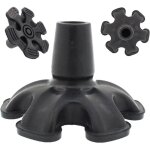 Embout 19mm en caoutchouc � base large avec 6 pieds pour une meilleure stabilit�, autoportant, pour cannes ...