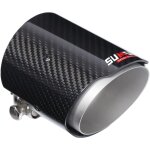 Embout d'�chappement en fiber de carbone, tuyau de gorge droit, entr�e 2, 9 pouces, sortie unique 3, ...