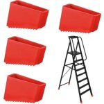 Embout escabeau, 4 pi�ces couvre pieds d'�chelle universels, patin echelle de remplacement, pied escabeau ...