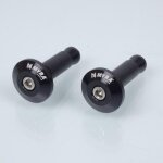 Embout de guidon diam�tre int�rieur 13mm myra anodis� noir pour