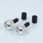 Embout de guidon one soft aluminium molet� pour moto / �12 ou
