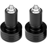 Embouts de guidon paire de prises 22mm poigne de moto universelle en aluminium(black)