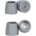 Embouts de marche, lot de 4 embouts de rechange universels pour d�ambulateurs � tige de 25 mm, accessoire ...