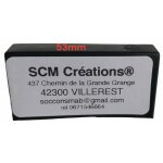 Scm cr�ations - embout plastic noir renforc� a clipser pour lattes de 53mm.