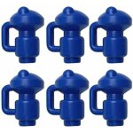 Embouts de protection bouchons de trampoline 6 pi�ces capuchons de poteau pour les piquets de filet du ...