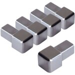 Embout pour rail  carrelage profil carr en acier inoxydable, profil  carrelage - poli 8mm, 5 pices ...