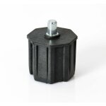 Embout de tube octogonal - pivot int�gr� - �60mm