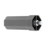 Embout de tube de volet roulant octogonal en pvc noir fen�tre sortie baie vitr�e store, pour tube octogonal ...