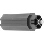 Embout de tube de volet roulant octogonal en pvc noir fen�tre sortie baie vitr�e store, pour tube octogonal ...