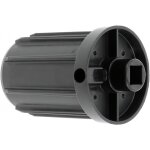 Embout de tube de volet roulant octogonal en pvc noir fen�tre sortie baie vitr�e store, pour tube zf54 ...