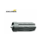 Embout pour tube de volet roulant systme maxi axe octogonal fixation murale 60x150mm