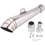 Jeffergarden embout de tuyau d'chappement de silencieux de tuyau d'chappement universel de moto d'acier ...