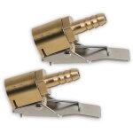 Embouts cote valve, raccord de gonflage pour pistolet - lot de 2