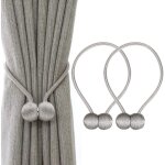 Embrasses � rideaux embrasse rideau aimant�e tressage magn�tiques rideaux boucle (gris)