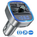 metteur fm bluetooth, adaptateur autoradio avec microphone et 2 chargeurs usb, cran led, kit voiture ...