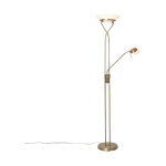 Empoli - led dimmable lampadaire avec lampe de lecture variateur inclus - 1 lumi�re - h 1800 mm - bronze ...