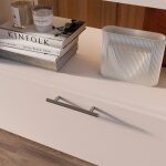 Emuca 9169951 lot de 10 poign�es pour meubles orlando, l178mm, entraxe 128mm, acier, nickel satin�