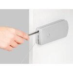 M�canisme pour portes abattant microwinch, 4 kg, plastique gris - emuca