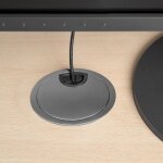 Emuca - lot de 7 passe - c�bles circulaires, diam�tre 80mm, � encastrer zamak, chrom�,