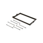 Emuca kit de 7 tringles  pantalon et cadre de coulissage pour armoires moka, fermeture souple, rglable, ...