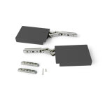Emuca compas pour portes relevables altius lift, relevable 560 - 1800 (low=l), acier et plastique, gris ...