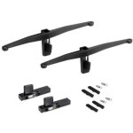 Emuca - lot de consoles pour 5 �tag�res en bois pour structure zero, planches non incluses, zamak, peint ...