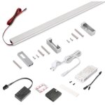 Emuca kit barre pour armoire luxe, ruban led 4, 5x8 neonlynx v, d�tecteur de mouvement rf smart et convertisse ...