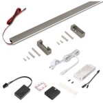 Emuca kit barre pour armoire luxe, ruban led 4, 5x8 neonlynx v, d�tecteur de mouvement rf smart et convertisse ...