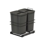 Emuca - 8132123 poubelle de recyclage pour montage inférieur et extraction manuelle pour meuble de cuisine ... Emuca - 8132123 poubelle de recyclage pour montage inférieur et extraction manuelle pour meuble de cuisine ...
