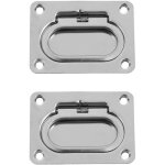 Encastrable 2 pi�ces loquet trappe bateau poign�e de traction en acier poign�e de trappe pour bateau ...