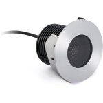 Grund - encastrs de sol inoxydable satin et noir mat de faro 70729