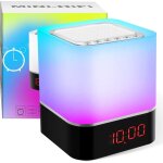 Enceinte bluetooth 5 en 1 avec lampe de chevet touch dimmable, lampe swonuk usbled 7 couleurs avec réveil, ... Enceinte bluetooth 5 en 1 avec lampe de chevet touch dimmable, lampe swonuk usbled 7 couleurs avec réveil, ...
