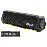 Enceinte bluetooth - ryobi - 4v - ip67 - c�ble usb - c - 1 batterie 4v 2, 0 ah usb lithium