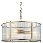 Ridgeton luminaire suspendu d�coratif � 3 lumi�res, laiton antique - endon