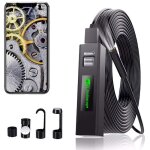 Endoscope 1m, cam�ra d'inspection endoscopique sans fil, endoscope hd 1200p ip68 avec 8 led pour iphone, ...