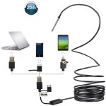 Endoscope �tanche pour t�l�phone portable trois - en - un 20 m�tres cam�ra hd 5. 5mm cam�ra 720p r�paration ...