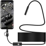 Endoscope usb 7mm 2 en 1 cam�ra d'endoscopie �tanche avec c�ble usb de 5 m pour adaptateur de p�riph�rique ...