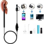 Endoscope visuel � cuill�re auriculaire endoscope hd pour conduit auditif