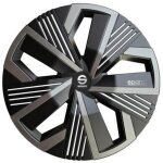 Enjoliveurs 15 pouces - sparco - mod�le nagoya - noir / gris - lot de 4 - design sportif - abs r�sistant ...