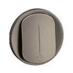 Enjoliveur interrupteur temporisé céliane - titanium (ct0077) Enjoliveur interrupteur temporisé céliane - titanium (ct0077)