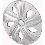 Enjoliveur de roue 15 pouces en argent carbone avec anneau lunaire