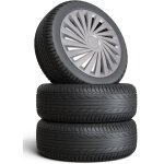 Enjoliveurs universels 15' pour jantes acier gris argent lot de 4