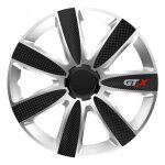Enjoliveur de voiture gtx noir carbone et argent 14 pouces Enjoliveur de voiture gtx noir carbone et argent 14 pouces