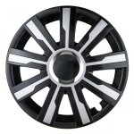 Enjoliveur de voiture mirage noir et argent 16 pouces Enjoliveur de voiture mirage noir et argent 16 pouces