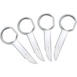 Enowelir 4 pi�ces cl�s d'extraction de d�montage pour autoradio outil de d�verrouillage d'autoradio outil ...