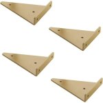 Enowelir lot de 4 supports d'�tag�re flottants - �querres pour �tag�re, support mural triangulaire, support ...