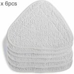 Enowelir lot de 6 housses de rechange pour serpilli�re � vapeur et nettoyeur vapeur, pack familial, blanc ...