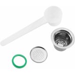 Enowelir capsule de caf� en acier inoxydable rechargeable et r�utilisable compatible