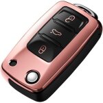 Enowelir �tui de protection tpu souple pour cl� volkswagen skoda scirocco jetta polo golf tiguan mk1 ...
